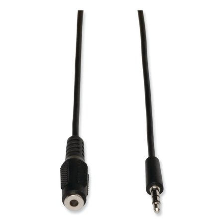 TRIPP LITE Mini Stereo Audio Extension Cable for Speakers and Headphones M/F, 3.5mm, 6 ft, Black P311-006